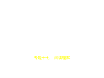 专题十七-阅读理解试题部分x课件