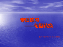 专项练习句型转换课件