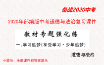 2020年部编版中考道德与法治复习课件