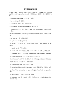中考英语语法大全汇总
