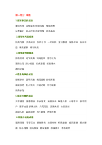 小学语文专题之必背1-6年级 《日积月累》归类汇总