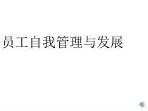 员工自我管理与发展