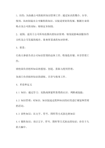 组织知识管理规定范本