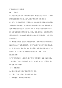 厂长的职责与工作标准