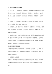 安全管理及行为规范范本