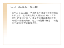 ExcelVBA及其开发环境课件
