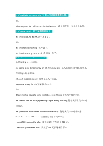 初中英语12个必考句型