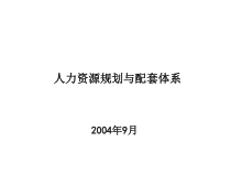 人力资源规划与配套体系
