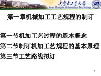 第一章 机械加工工艺规程的制订