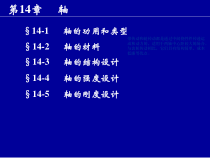 机械设计基础轴