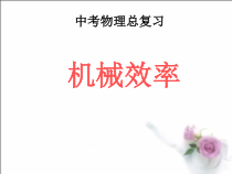 中考总复习(三)机械效率专题
