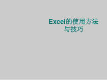 Excel操作技巧(经典)课件