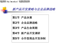 服装行业新产品决策与品牌战略