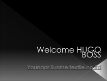 服装品牌-XXXXHUGOBOSS商品企划