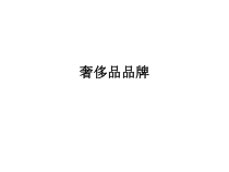 国际奢饰品服装品牌