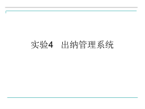 出纳管理系统概述