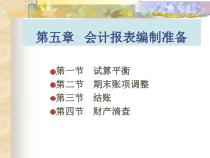 第五章会计报表编制准备