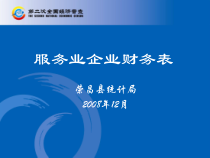 服务业企业财务表