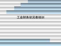 工业财务状况表培训