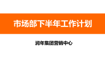 市场部下半年工作计划