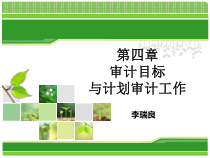 第四章：审计目标与计划审计工作