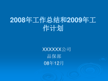 某公司质量工作计划书