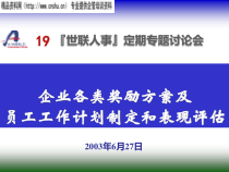 企业各类奖励方案与员工工作计划
