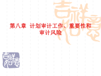 计划审计工作重要性和审计风险