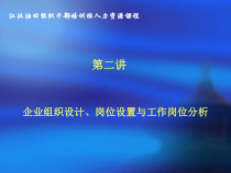 企业组织设计岗位设置与工作岗位分析课件
