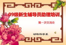 09级新生辅导员助理培训(第一讲)