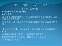 XXXX助理会计师经济法基础第一章