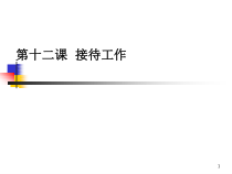 企业文秘人员培训教材第12讲接待工作