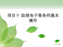 十助理电子商务师基本操作
