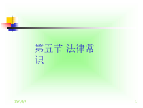 现代职业秘书实务第4章第五节法律常识