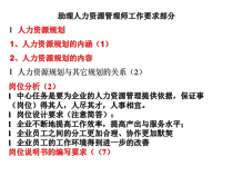 助理人力资源管理师工作要求部分