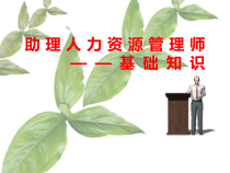 助理人力资源管理师基础知识