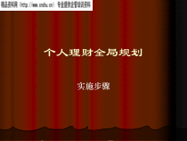 个人理财全局规划与实施步骤