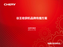 某收获机品牌传播方案