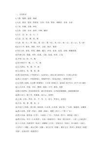 初中语文文学常识大盘点