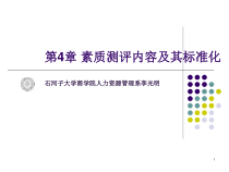 第4章 素质测评内容及其标准化