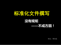 标准化文件撰写
