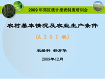 X年郊区统计报表制度培训会