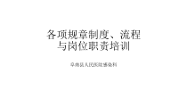 感染科各项制度_流程与岗位职责培训