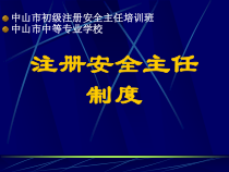 注册安全主任制度(new)