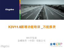 K3V110新增功能培训BOS万能报表工具实施篇