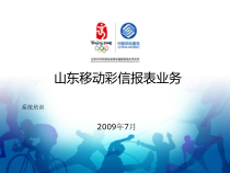 彩信报表业务系统产品培训