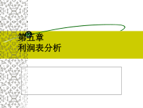 利润表分析培训教材