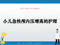 小儿急性颅内压增高的护理PPT课件