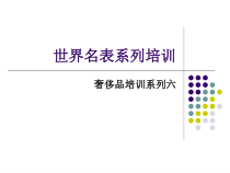 奢侈品培训-手表