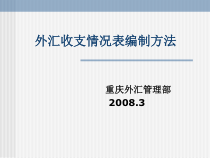 外汇收支情况表编制实务培训